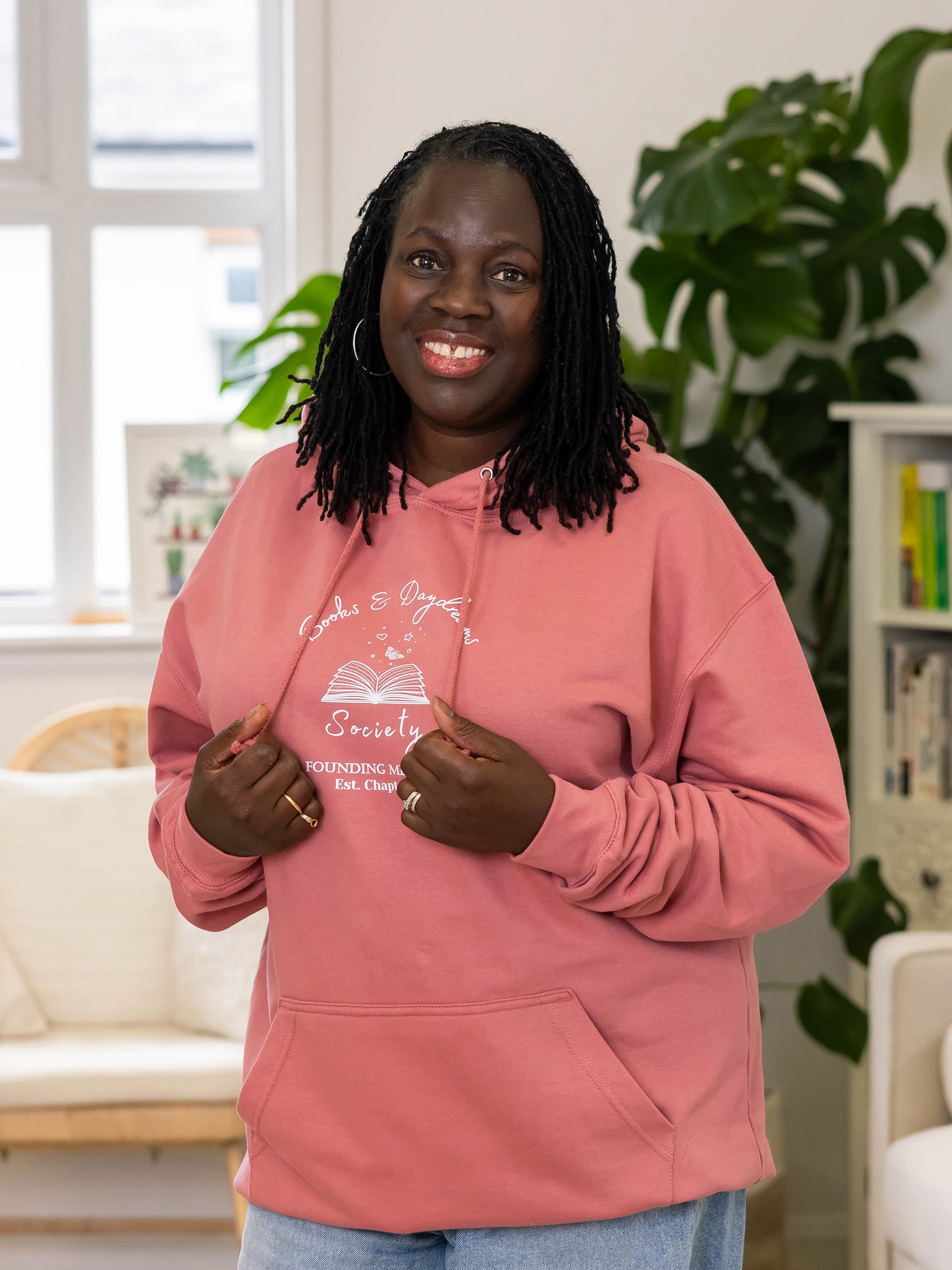 COMING SOON: Women's Book Lover Relaxed Fit Hoodie - "Books & Daydreams"