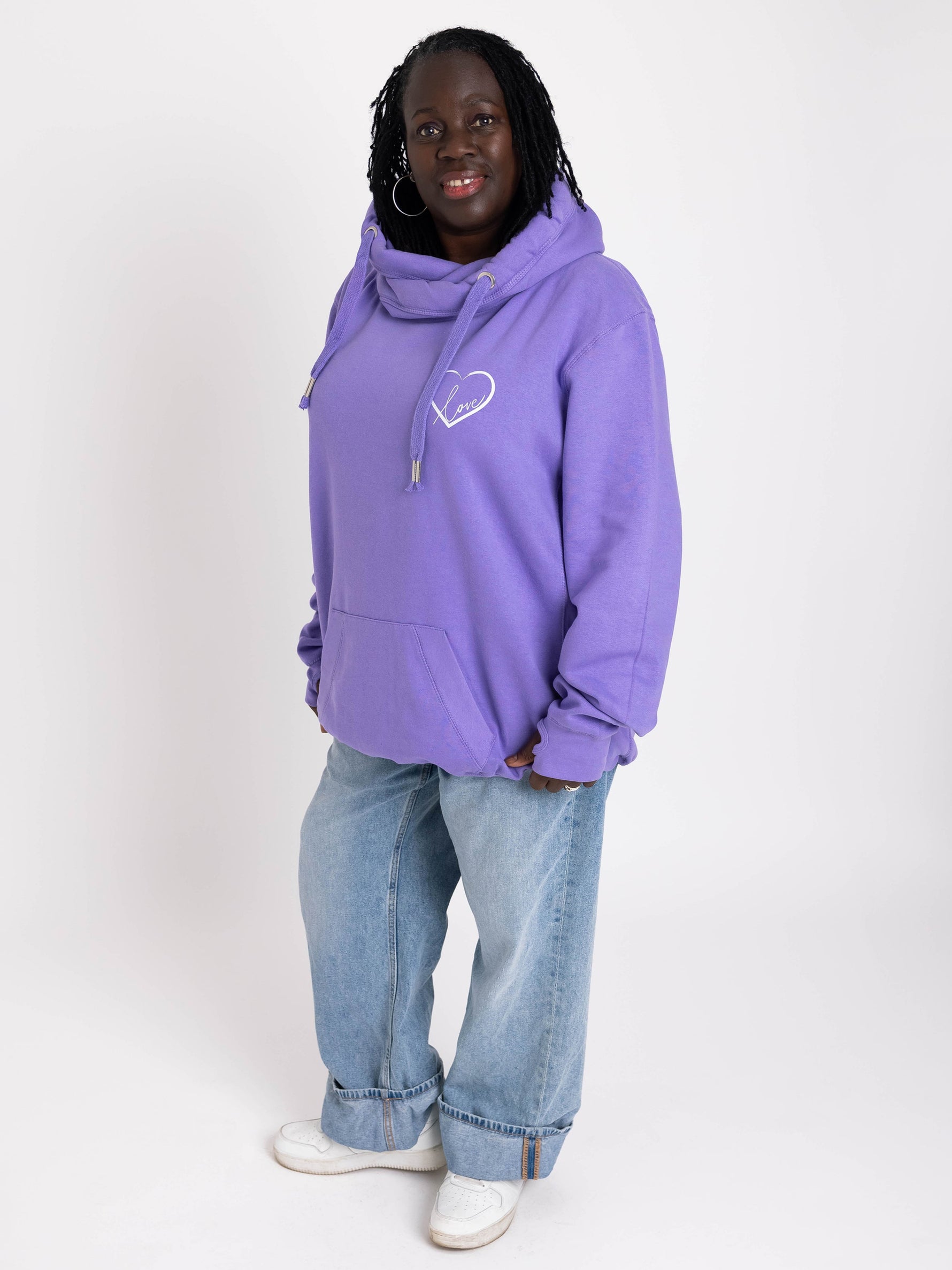 Pullover Hood Cowl Neck Sweatshirt Wholesale Wholesale High