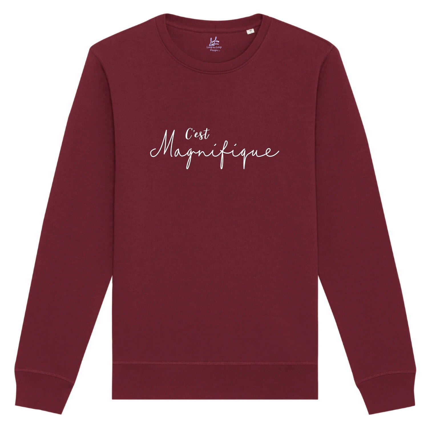 Women's Organic Cotton Blend Sweatshirt "C'est Magnifique"