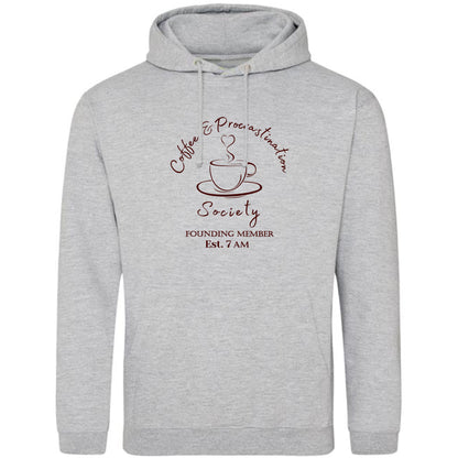 Women's Coffee Lover Oversized Hoodie - "Coffee & Procrastination"