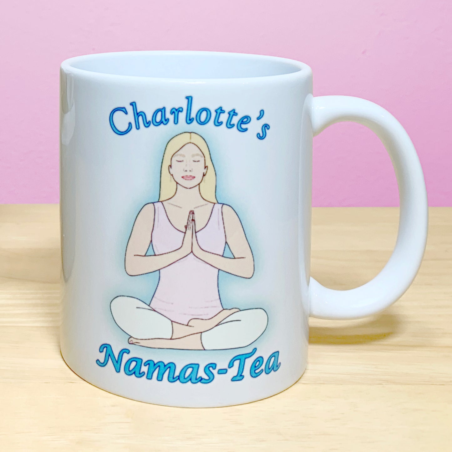 Personalised Yoga Mug "Namas-Tea" - Gift For Her