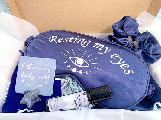 Letter Box Relaxation Gift Set - "Resting My Eyes"