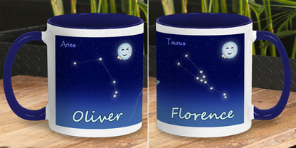 Personalised "Star Sign" - 2-Tone Mug